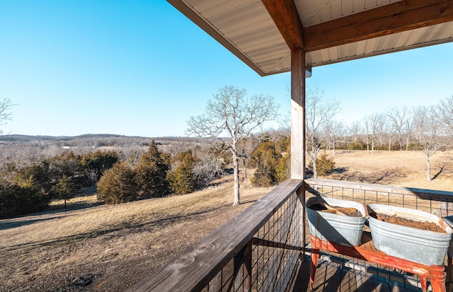 view of balcony