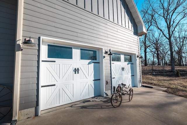 exterior space with concrete driveway