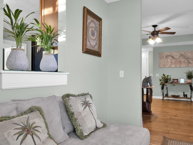 interior space featuring wood finished floors