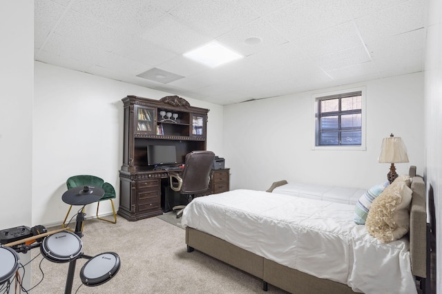 bedroom with carpet floors