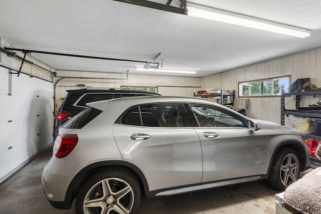 parking garage with a garage door opener