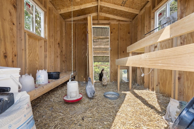 view of storage area