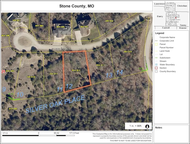 306 Silver Oak Pl, Branson West MO, 65737 land for sale