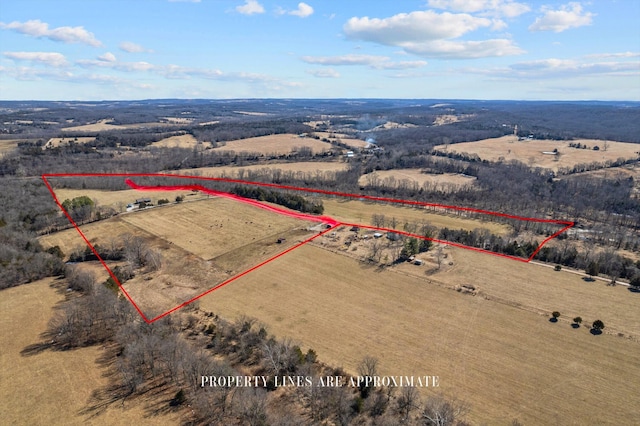 15221 Cleveland Rd, Houston, MO 65483 - drone / aerial view featuring a rural view
