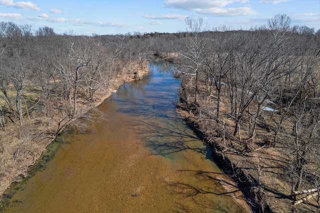 15221 Cleveland Rd, Houston, MO 65483 - bird's eye view featuring a water view and a view of trees