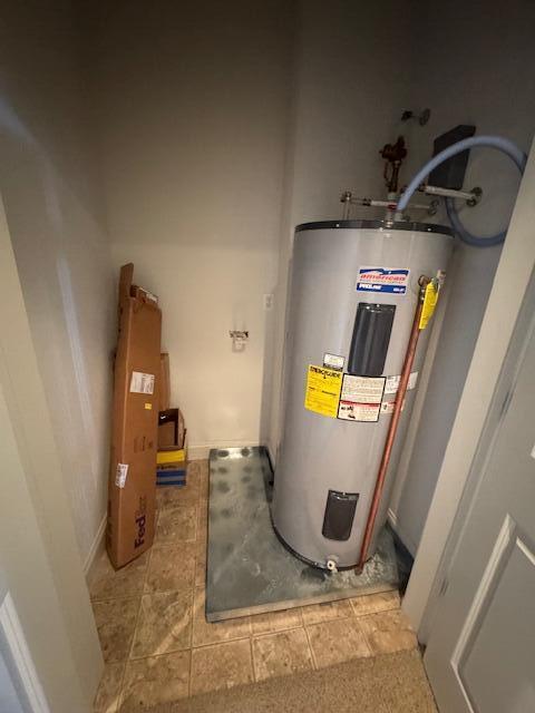 utilities featuring electric water heater