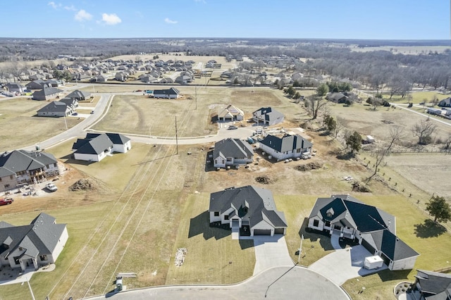 drone / aerial view featuring a residential view