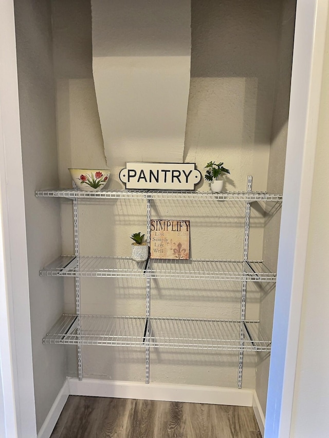 view of pantry