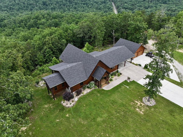 50 Parkview Ln, Van Buren, MO 63965 - aerial view of property and surrounding area with a forest