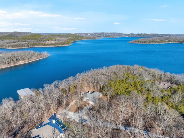 230 Temple Ln, Shell Knob, MO 65747 - bird's eye view featuring a water view