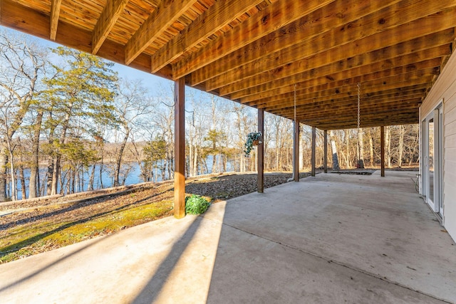 230 Temple Ln, Shell Knob, MO 65747 - view of patio with a water view