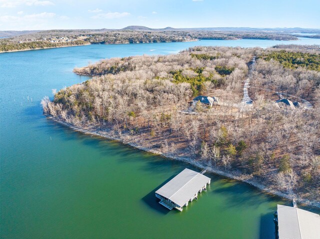 230 Temple Ln, Shell Knob, MO 65747 - drone / aerial view with a water view