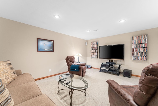 230 Temple Ln, Shell Knob, MO 65747 - carpeted living area featuring recessed lighting and baseboards