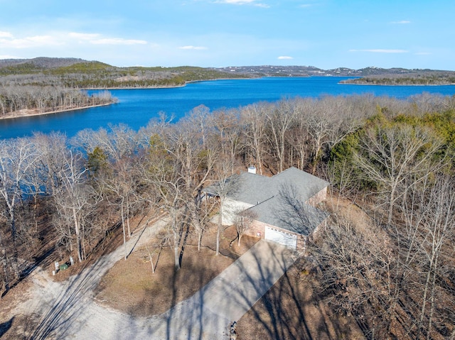230 Temple Ln, Shell Knob, MO 65747 - birds eye view of property featuring a water view