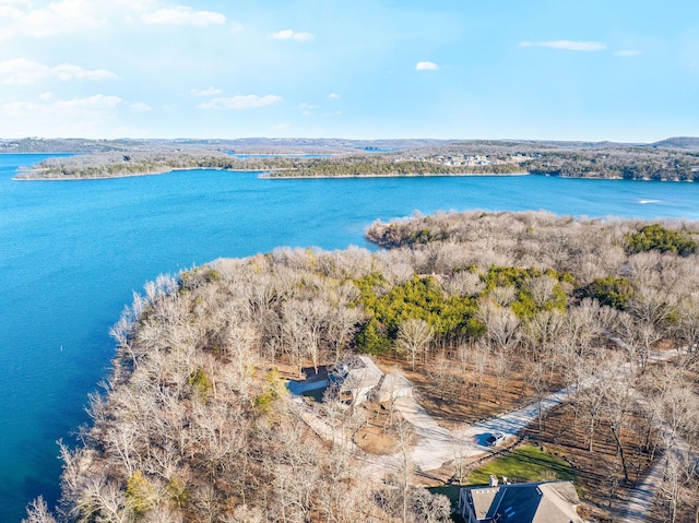230 Temple Ln, Shell Knob, MO 65747 - drone / aerial view featuring a water view