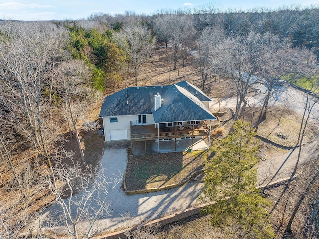 230 Temple Ln, Shell Knob, MO 65747 - bird's eye view featuring a wooded view
