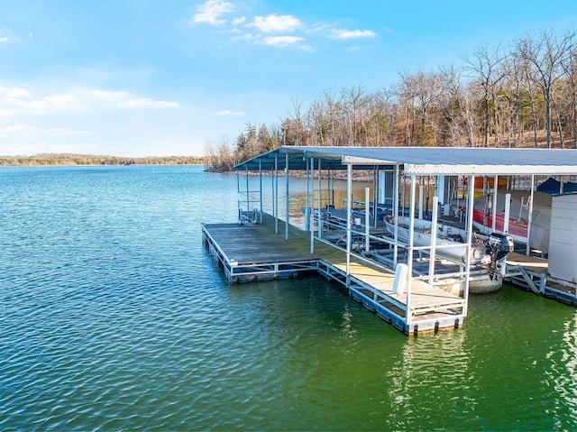 230 Temple Ln, Shell Knob, MO 65747 - dock area with a water view and boat lift