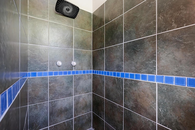 details with tiled shower