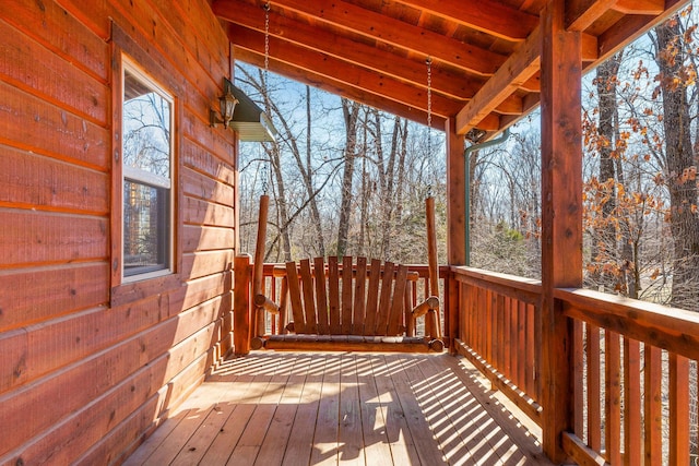 view of wooden terrace