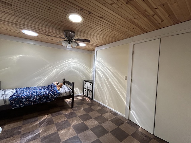3894 Girlstown Rd, Mountain Grove, MO 65711 - bedroom with dark floors and wood ceiling