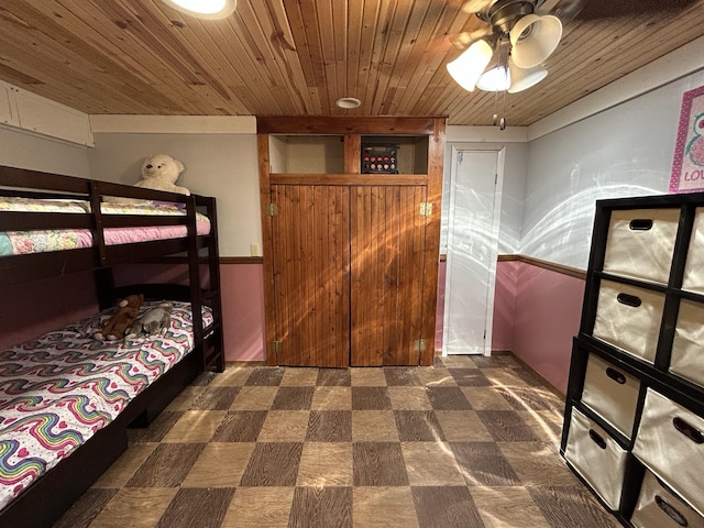 3894 Girlstown Rd, Mountain Grove, MO 65711 - bedroom featuring dark flooring and wood ceiling