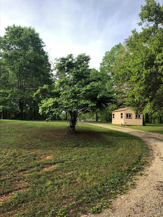 3894 Girlstown Rd, Mountain Grove, MO 65711 - view of grassy yard featuring driveway