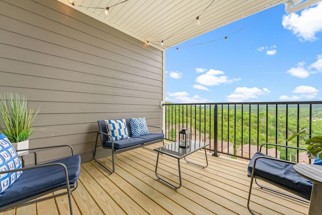 deck with outdoor lounge area