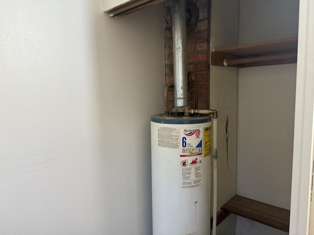 utilities featuring gas water heater