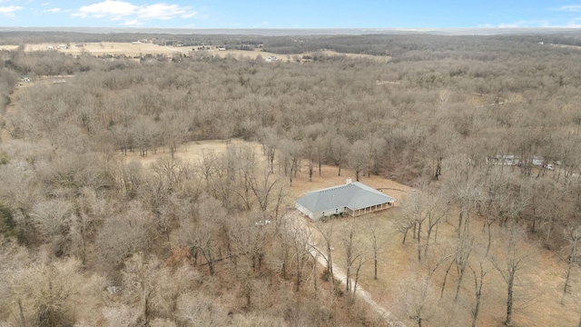 aerial view with a rural view