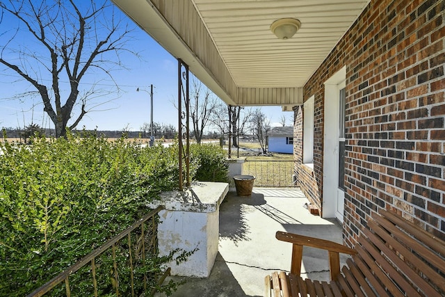 view of patio / terrace with covered porch