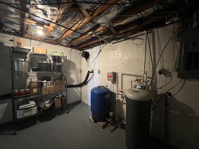 utility room with electric panel