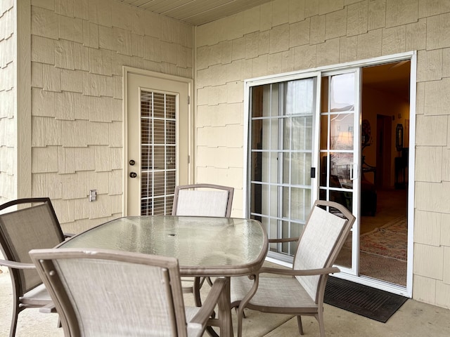 view of patio / terrace with outdoor dining space