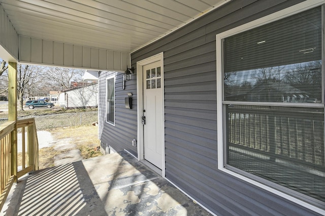 view of patio with covered porch