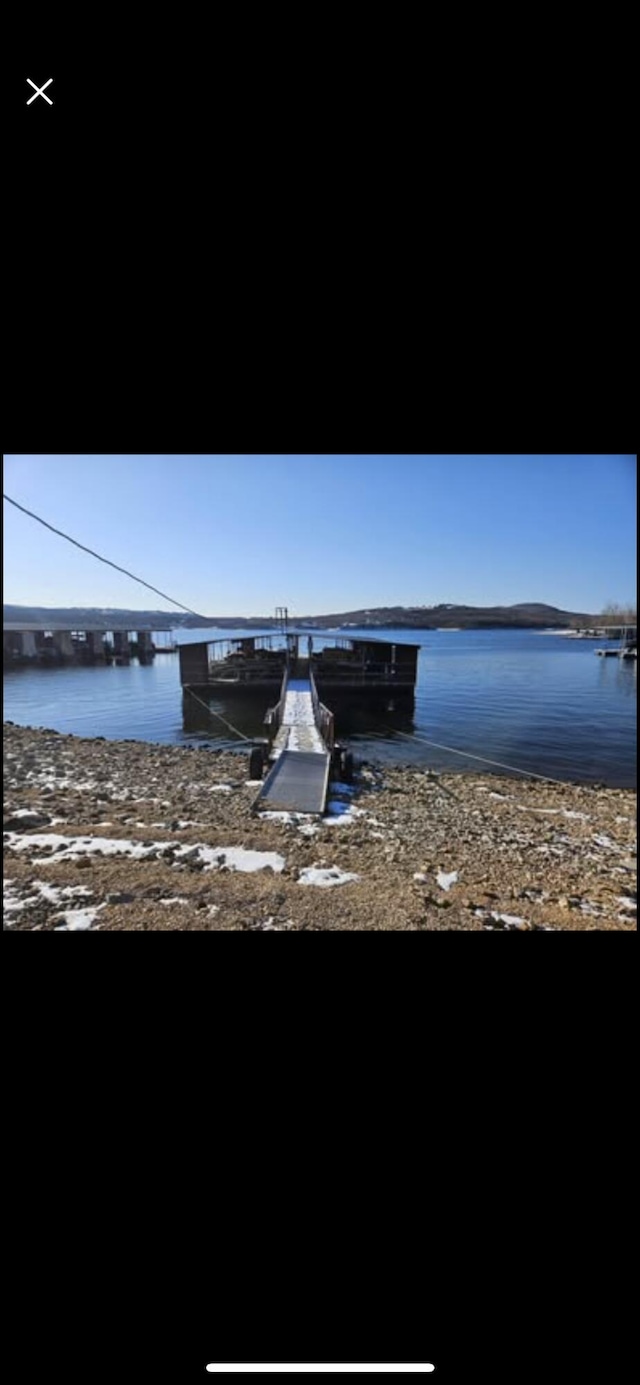 245 Wildflower Rd, Kimberling City, MO 65686 - view of dock with a water view