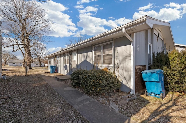 view of side of property