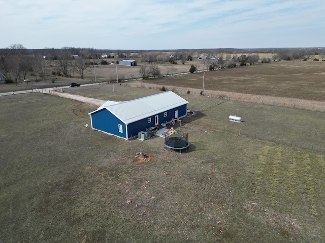 bird's eye view featuring a rural view