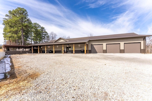 80 Serenity Ct, Gepp, AR 72538 - view of front of home with gravel driveway and an attached garage