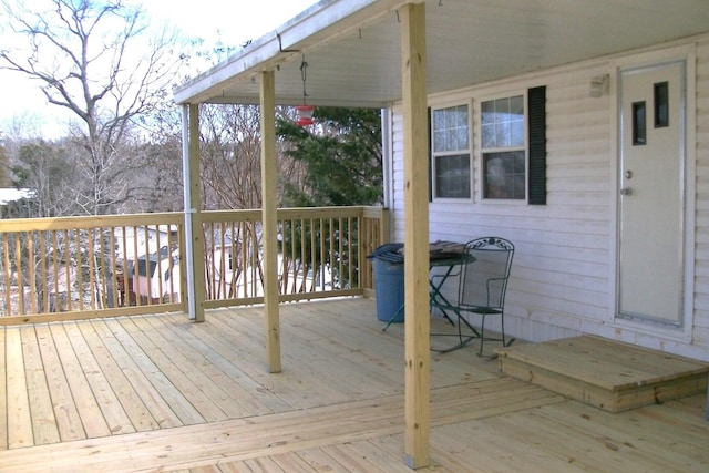 view of deck