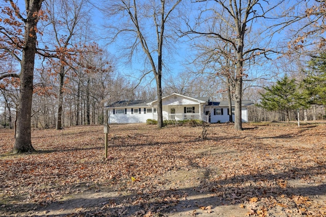 view of front of house featuring a porch