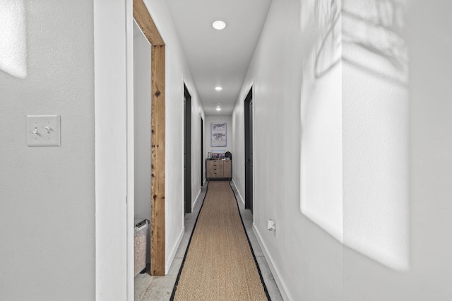 hall with baseboards