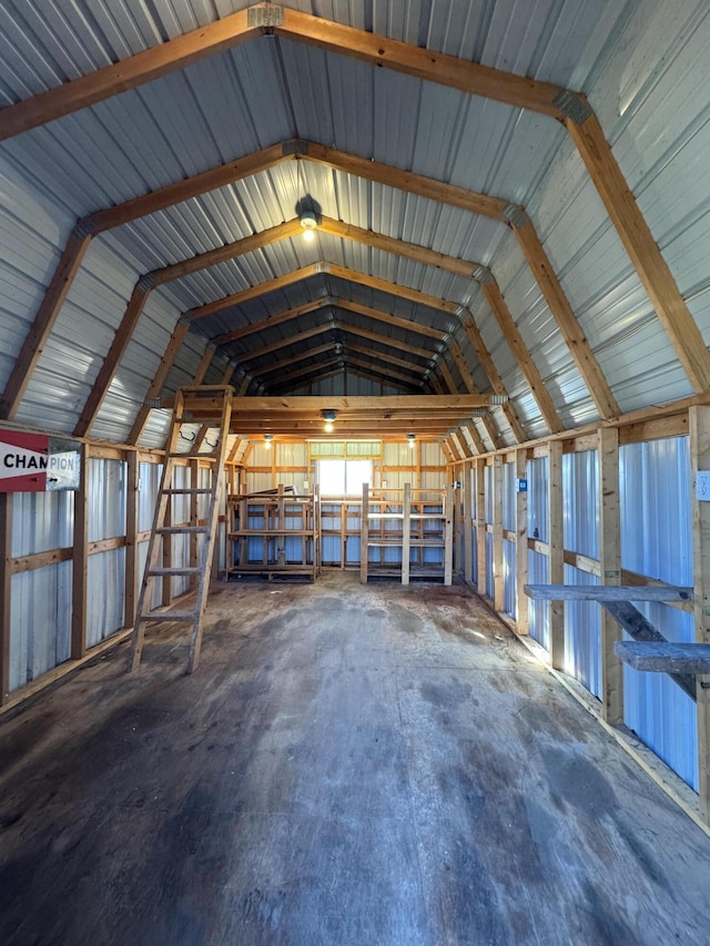 view of storage room