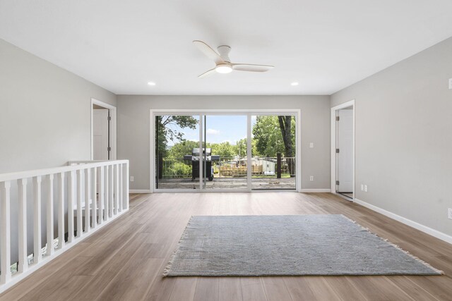 9 View Table Rock Lndg Unit 12, Branson West, MO 65737 - spare room featuring a ceiling fan, wood finished floors, and recessed lighting