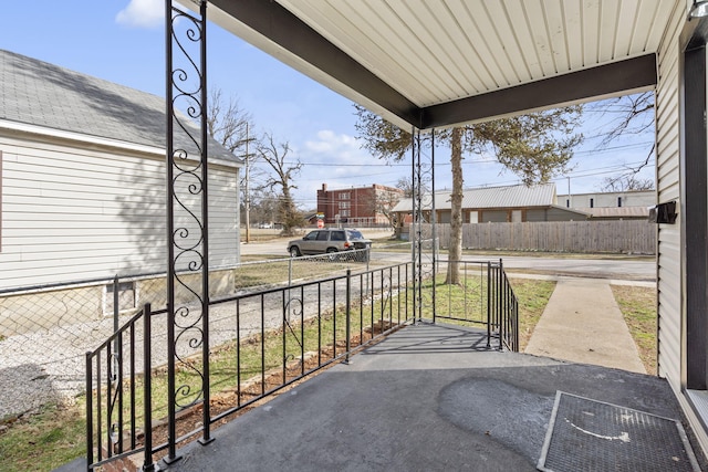 balcony with covered porch