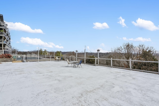 view of patio / terrace with fence