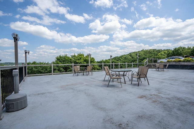 view of patio with outdoor dining area