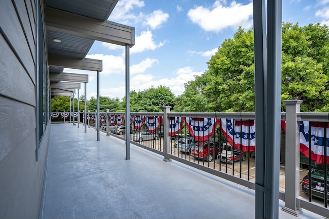 view of balcony