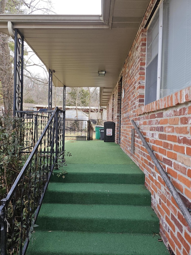 view of stairs