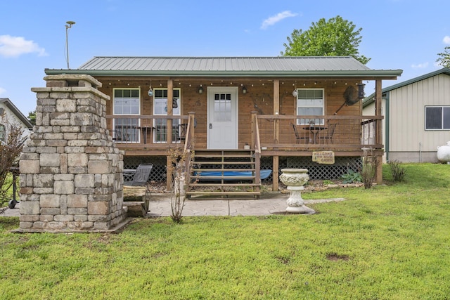 LOT19 Edwards Dr, Shell Knob, MO 65747 - view of front of property featuring a front yard, a porch, and metal roof