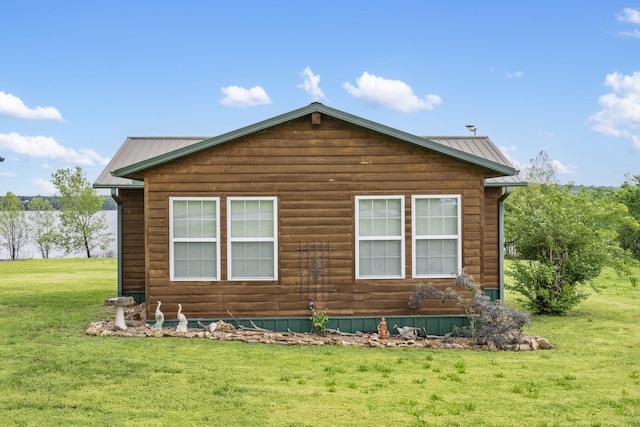 LOT19 Edwards Dr, Shell Knob, MO 65747 - view of home's exterior featuring a lawn and metal roof