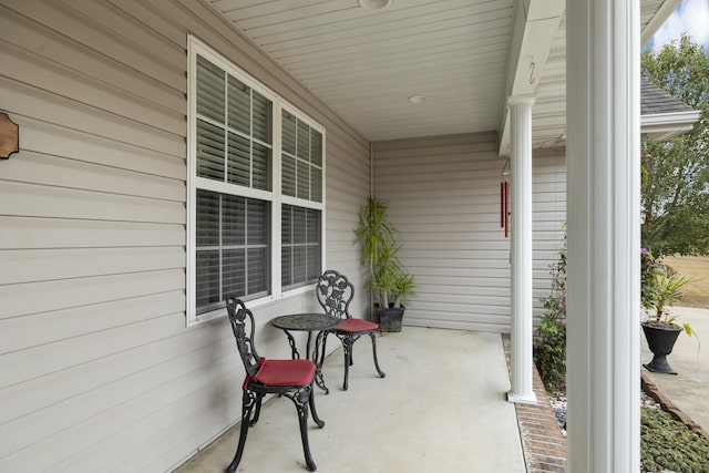 view of patio with covered porch